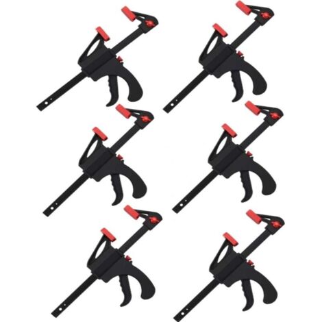 Lot de 6 Pinces de Serrage Rapides pour Le Travail Du Bois, Pour Les Travaux Manuels, Les Travaux Manuels Et Le Bois