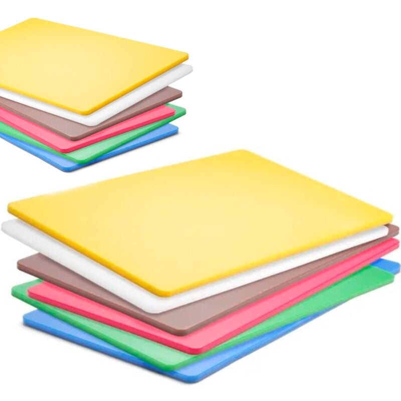 Lot de 6 planches à découper HACCP GN 1/1 10 mm - Hendi 826676