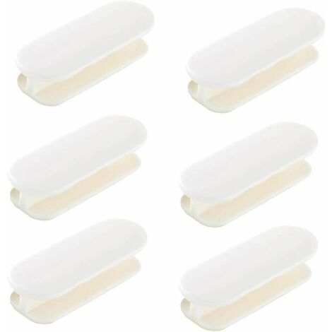 Lot de 6 poignées de fenêtre en plastique adhésives pour portes et fenêtres, armoire, réfrigérateur, poignée de fenêtre, ouverture pratique, poignées de traction adhésives, poignée de porte coulissant