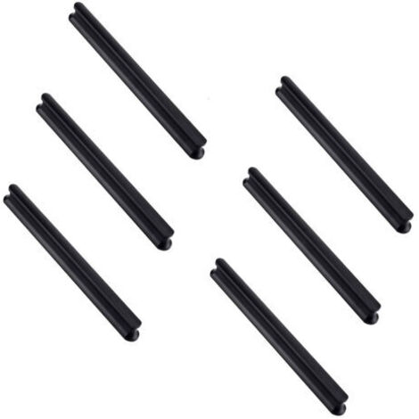 Lot de 6 poignées de porte d'armoire de cuisine de 180 mm de long (trou central de 160 mm), Poignées de tiroir de cuisine, poignées de porte d'armoire, poignées de porte de placard