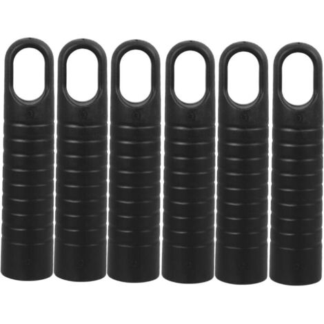Lot de 6 poignées télescopiques pour balai à franges - Embout de pelle - Accessoire de nettoyage - Poignée de rechange - Capuchons de tête de balai - Embout de pelle