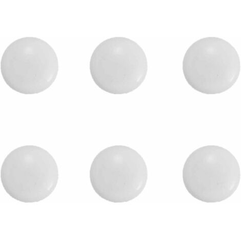 Lot de 6 pompons ronds pour rideau de douche, avec aimants puissants, imperméables, adaptés aux rideaux et nappes, 4 cm de diamètre.