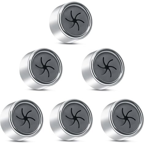 GABRIELLE Lot de 6 Porte Torchons, Crochet Torchon Cuisine, Accroche Torchon Ronds pour Cuisine, Salle de Bain et Maison, Accroche Serviette Cuisine, Porte Serviette Cuisine Sans Percage