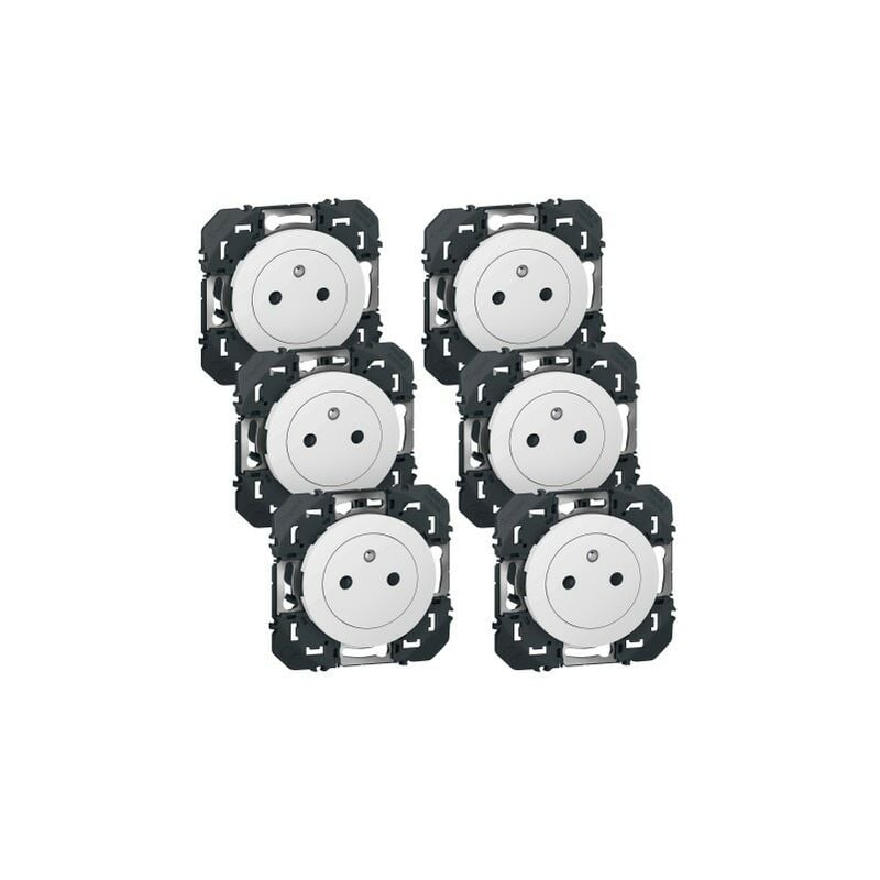 Legrand - Dooxie Lot de 6 prises blanches