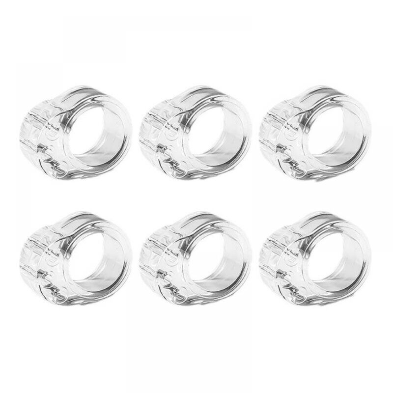 Lot de 6 protections de poignée de porte en PVC, anti-collision, transparentes, pour protéger les murs, les portes, les fenêtres et les meubles.
