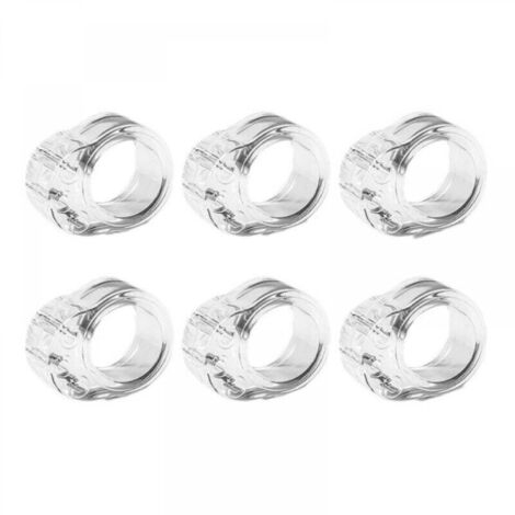 Lot de 6 protections de poignée de porte en PVC, anti-collision, transparentes, pour protéger les murs, les portes, les fenêtres et les meubles.
