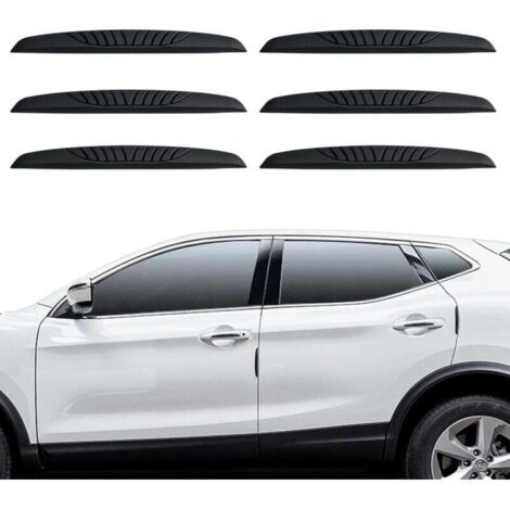 Lot de 6 protections de portières de voiture, protections de bord de portières de voiture, protections de portières de voiture anti-rayures, auto-adhésives, protection de bord de rétroviseur de voitur