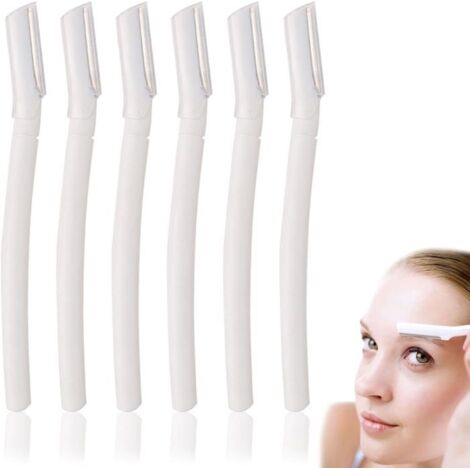 Lot De 6 Rasoirs À Sourcils-Rasoir Dermaplaning-Rasoir Pour Le Visage-Rasoir Pour Femme-Rasoir À Sourcils-Pour Poils Duveteux Et S