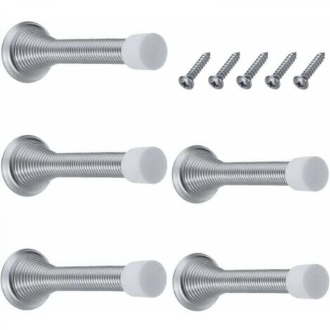 Lot de 6 ressorts bloc porte, butée de porte, arret de porte, butée de porte, butée de porte murale pour la protection des murs et des portes pour la maison, l'école