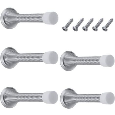 Lot de 6 ressorts bloc porte, butée de porte, arret de porte, butée de porte, butée de porte murale pour la protection des murs et des portes pour la maison, l'école