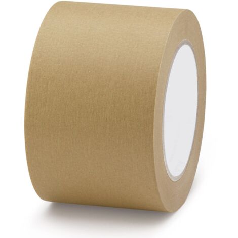 Lot de 6 Ruban adhésif kraft havane 80 g/m² Hotmelt  75 mm x 50 m