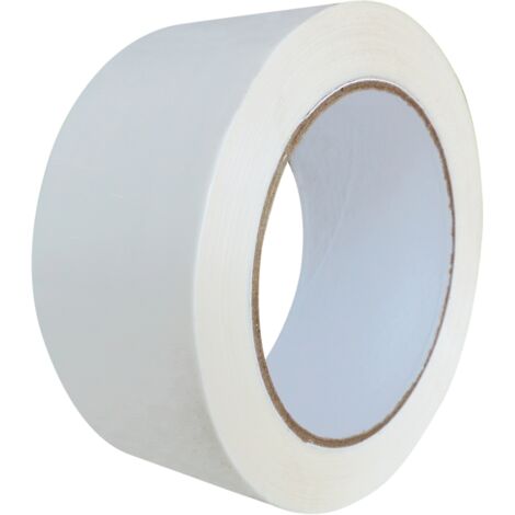 Lot de 6 Ruban adhésif polypropylène polyvalent colle renforcée  48mm X100 m Blanc