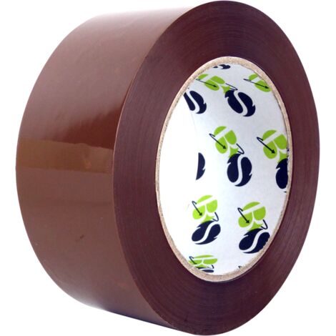 Lot de 6 Ruban adhésif polypropylène silencieux 48X100M havane