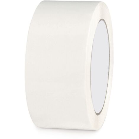 Lot de 6 Ruban adhésif PVC résistant 48mmX 100M Blanc