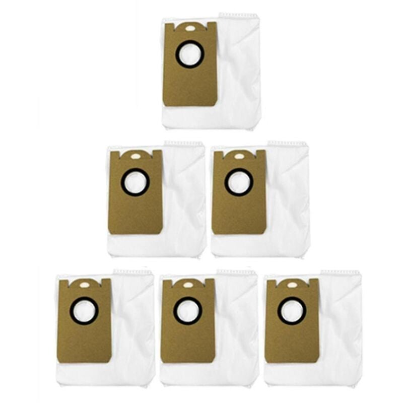 Lot de 6 sacs à poussière pour aspirateur robot W2, sac poubelle de rechange, pièces de rechange, accessoire