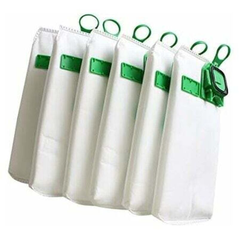 Image of Lot de 6 sacs d'aspirateur haute efficacité pour aspirateur Vorwerk VK140 VK150 FP140 kobold