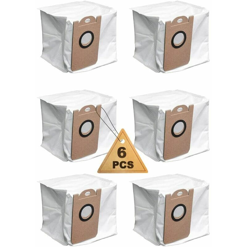 Lot de 6 Sacs à Poussière Étanches de Grande Capacité pour Aspirateur Proscenic M7 Pro