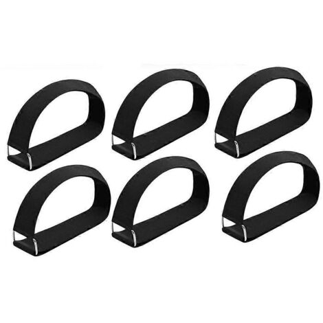 Lot de 6 sangles de pédale réglables pour appareil d'exercice elliptique pour les jambes --