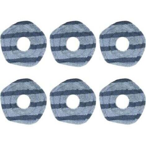 Lot de 6 serpillères lavables pour aspirateurs robots Eufy X10 Pro Omni et X9 Pro