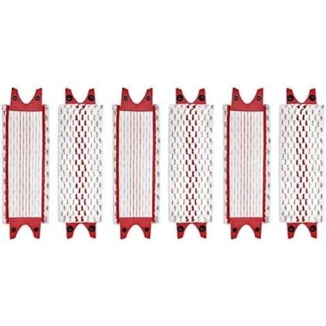 SERBIA Lot de 6 serpillières de rechange en microfibre pour serpillère Vileda Ultramax
