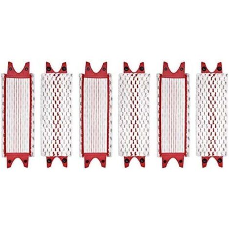 Lot de 6 serpillières de rechange en microfibre pour serpillère Vileda Ultramax