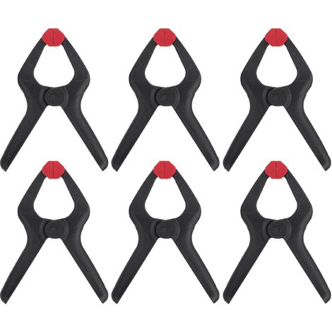 Lot de 6 serre-joint à ressort Toolcraft 35 mm 3 kg TOOLCRAFT 1611469 Mesures d'empattement:35 mm 6 pc(s) X991801