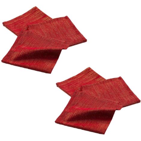 Lot de 6 serviettes fils métallisés