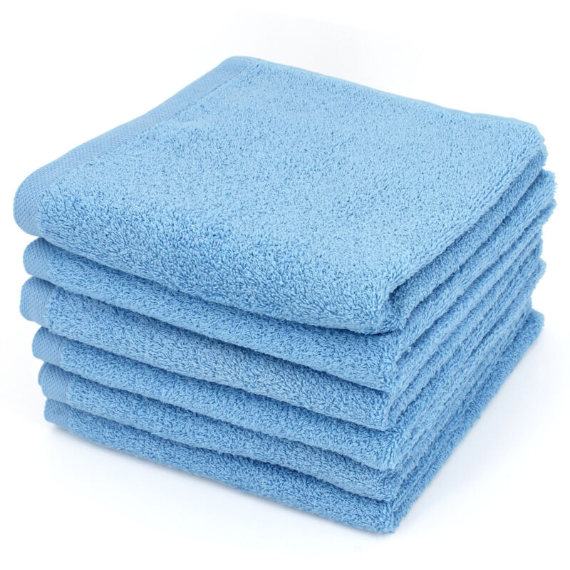 Lot de 6 serviettes toilette 50x90 ALPHA