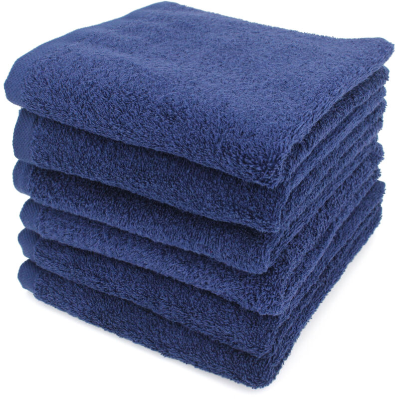 Lot de 6 serviettes toilette 50x90 alpha
