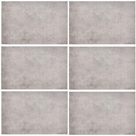 Lot de 6 sets de table effet béton AUTHENTIQUE