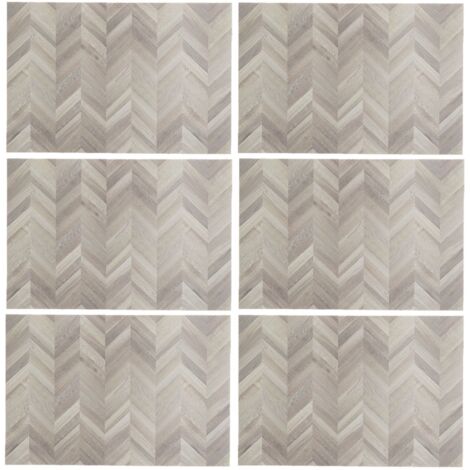 Lot de 6 sets de table effet chevrons AUTHENTIQUE