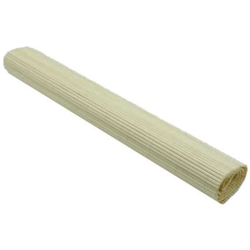 Lot de 6 sets de table en bambou blanchi rectangulaire