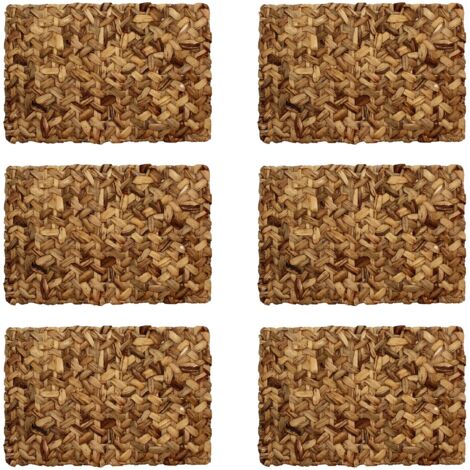 Lot de 6 sets de table en jacinthe d'eau, SIAM