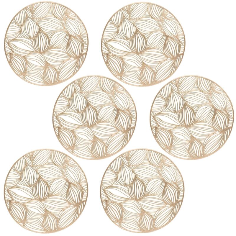 Lot de 6 sets de table motif feuillage ATOMNE