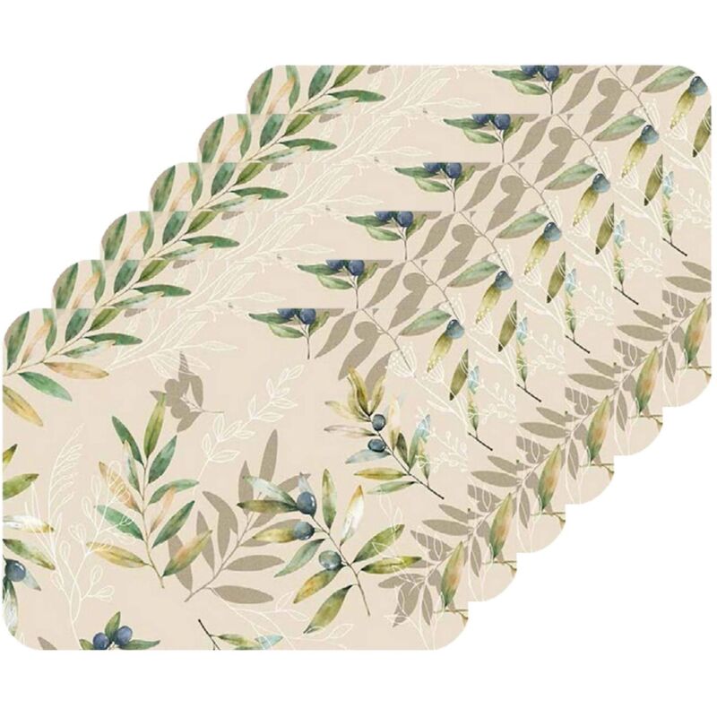 Lot de 6 sets de table motif provençal OLIBA Lot de 6 sets de table motif provençal OLIBA