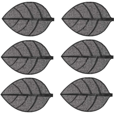 Lot de 6 sets de table motifs feuilles