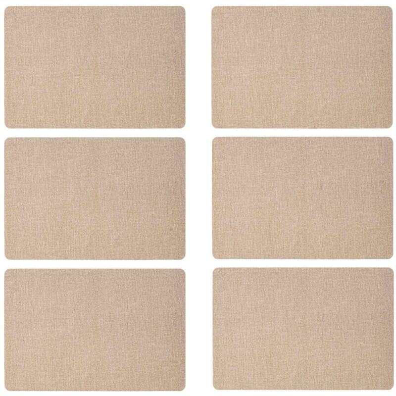 Secret De Gourmet - Lot de 6 sets de table rectangulaire Lake