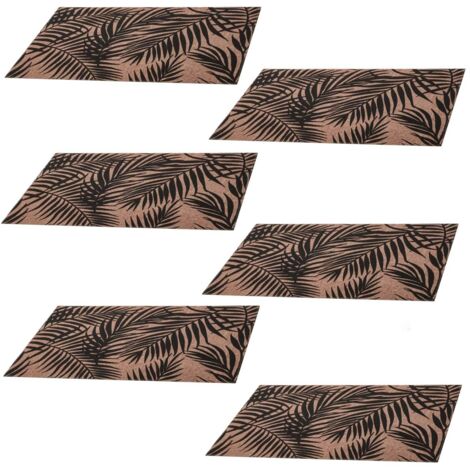 Lot de 6 sets de table rectangulaires PALME