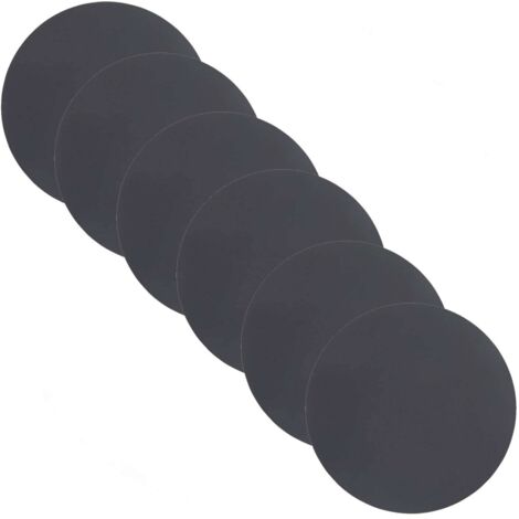 Lot de 6 sets de table ronds en vinyle TENOR