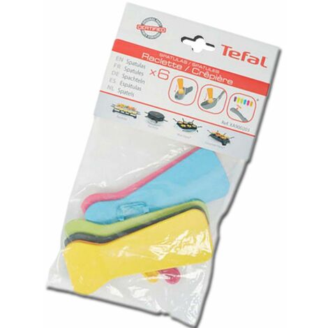 Lot de 6 spatules (XA900203) Raclette, gril, Wok MOULINEX, TEFAL