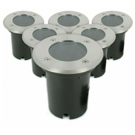 Lot de 6 Spots Encastrable de sol INOX 304 GU10 IP67 zhuoxuan