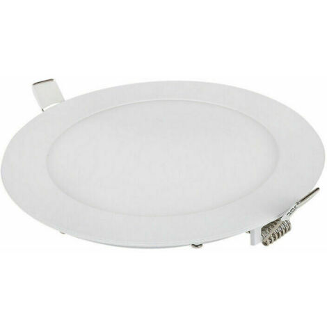 Lot de 6 spots LED encastrables dimmables de 9W, émettant une lumière blanche naturelle de 6000K, avec indice de protection IP65, parfaits pour les salles de bain.
