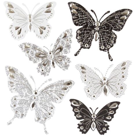 Lot de 6 stickers , 30x30 cm Relief - Atmosphera créateur d'intérieur
