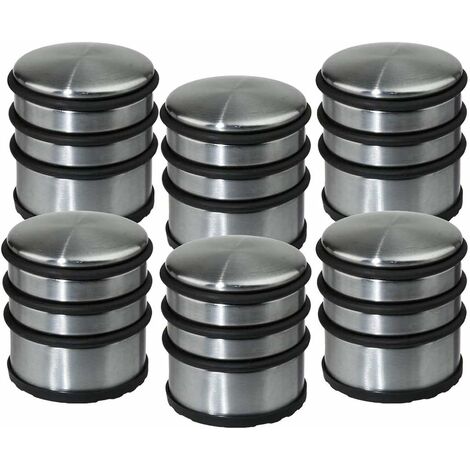 Lot de 6 stop-portes - Solide & Pratique - en Inox