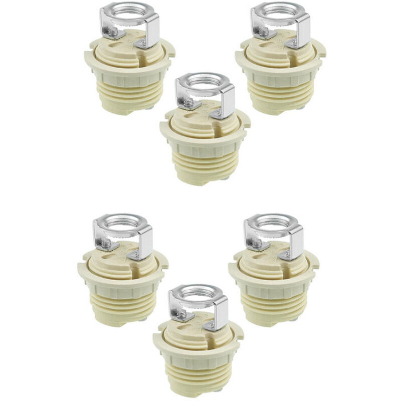 Lot de 6 Supports de Lampe G9 en Céramique Fileté de Qualité - Anneau Solide Compatible avec Lampes Halogène, LED et CFL , OUYLAF