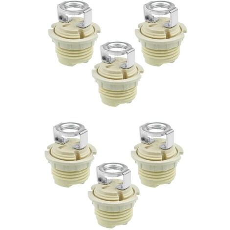 Lot de 6 Supports de Lampe G9 en Céramique Fileté de Qualité - Anneau Solide Compatible avec Lampes Halogène, LED et CFL , OUYLAF