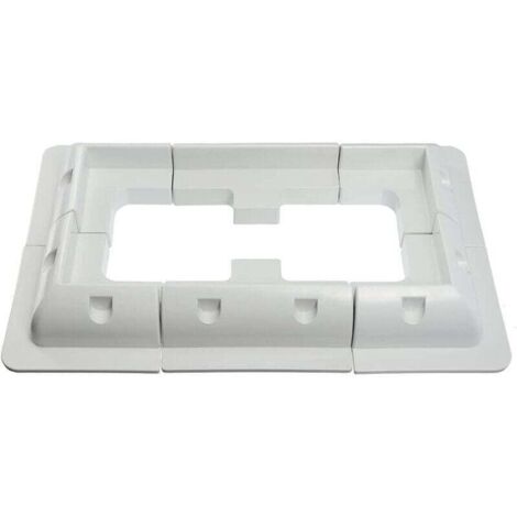 Lot de 6 supports de montage pour panneau solaire - Pour toit de véhicule, caravane, bateau, camping-car - Blanc