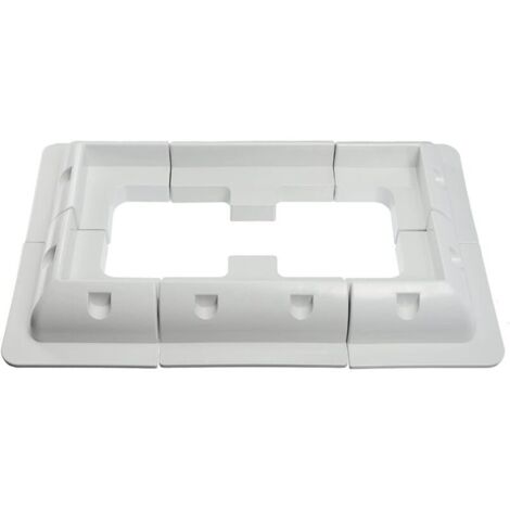 Lot de 6 supports de montage pour panneaux solaires – Plastique ABS résistant aux UV – Pour toit de véhicule, caravane, bateau, camping-car