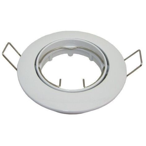 Lot de 6 supports encastrable orientable blanc D82