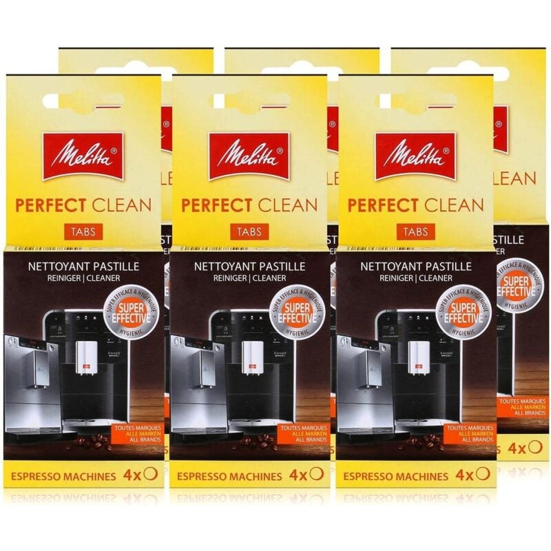 Lot de 6 tablettes de nettoyage 4 x 1,8 g pour Cafetière MELITTA 6762481